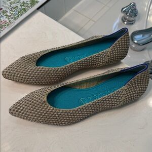 NEW Rothy's The Point women’s flats Limited Edition Holiday metallic